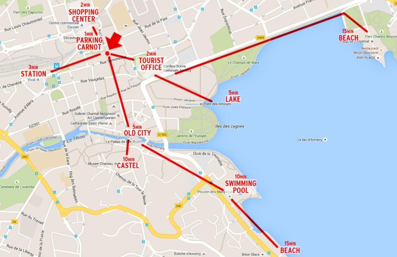 Appartement Ideal En Plein Centre Ville Proche Lac Annecy Zewnętrze zdjęcie